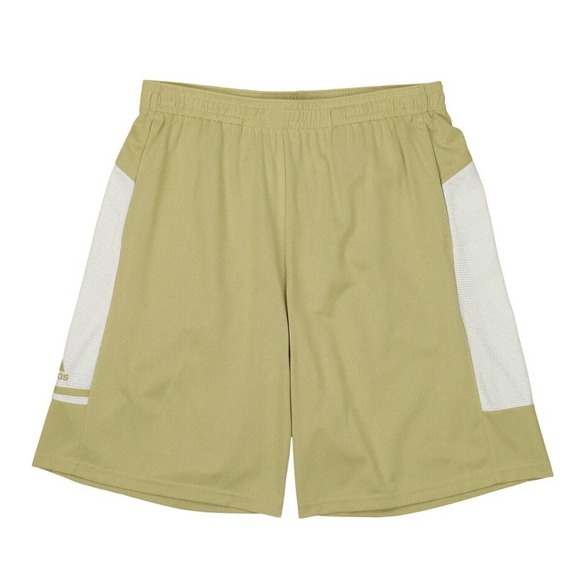 *Adidas‎ Men's Large Beige Game Built Player Climalite Shorts 32" Waist New Tags - Picture 2 of 2